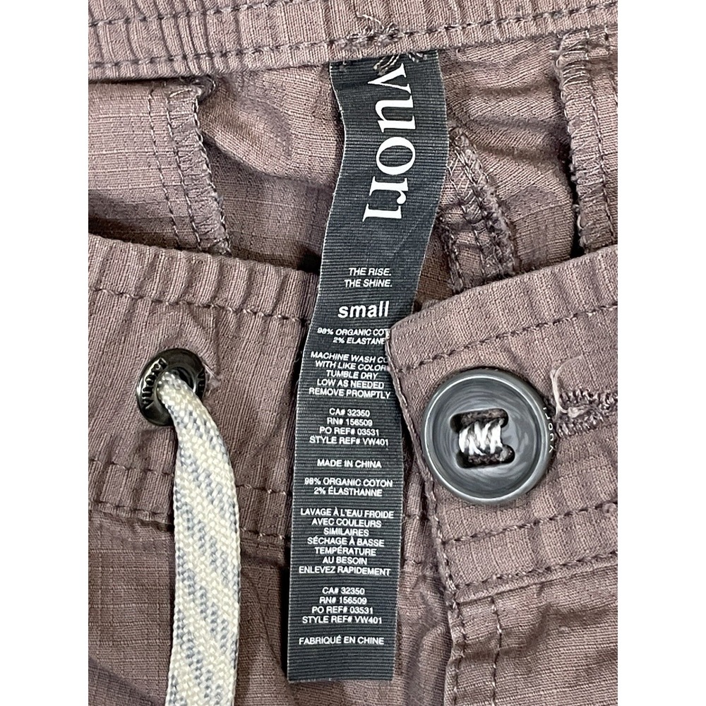 Vuori Ripstop Dura Terra Pants Drawstring Stretch Light Brown Womens Small VW401 - Picture 4 of 14